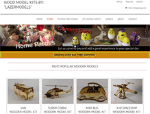 Tablet Screenshot of lazermodels.com